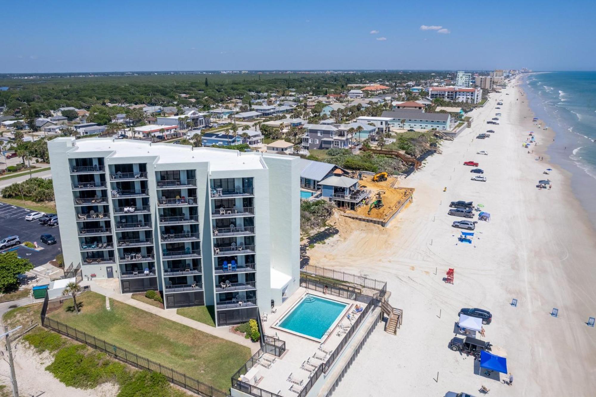 Ocean View With A Beachfront Pool At Ocean Trillium Condo ~ 403 New Smyrna Beach Ngoại thất bức ảnh