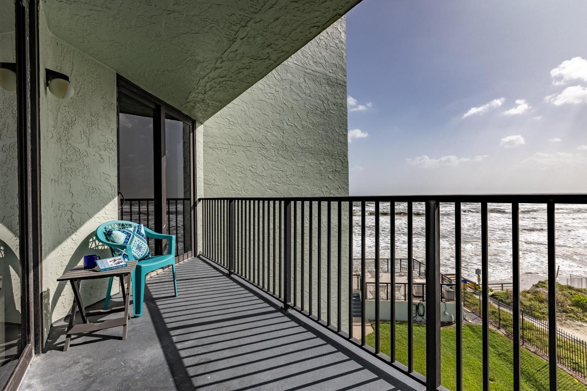 Ocean View With A Beachfront Pool At Ocean Trillium Condo ~ 403 New Smyrna Beach Ngoại thất bức ảnh